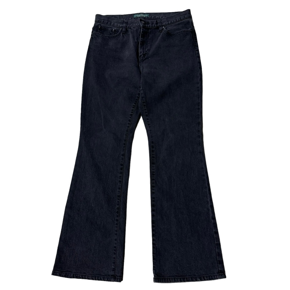 Lauren Ralph Lauren LRL womens black jeans size‎ 10, classic bootcut
